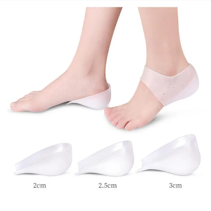 NONECN Invisible Height Increasing Silicone Insoles With Arch Support