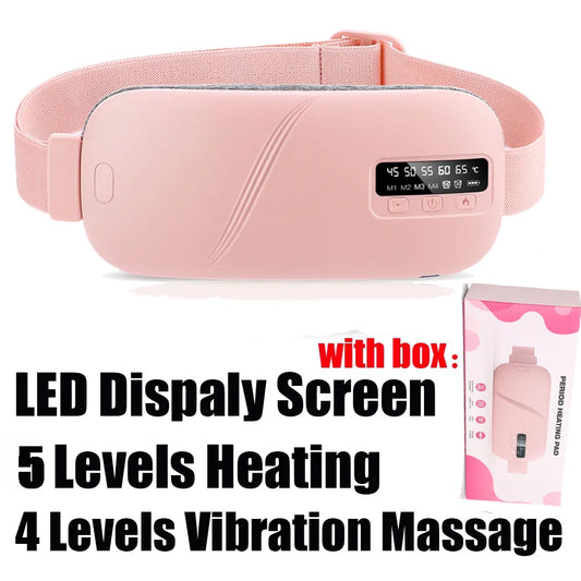 PASTSKY Menstrual Massager Belt With Heating And Vibrating Waist Warmer