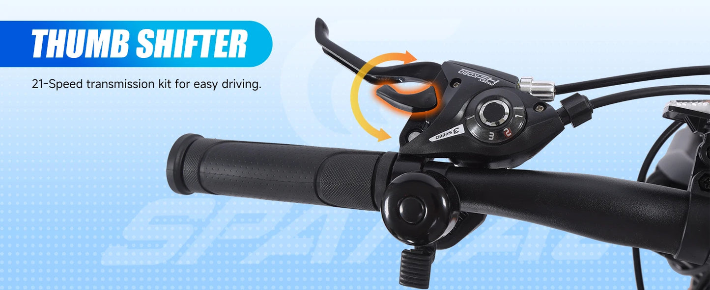 Spatial Mountain Bike Unisex 21 Speed HighPerformanceSeries AluminumAlloy DualDiscBrakes