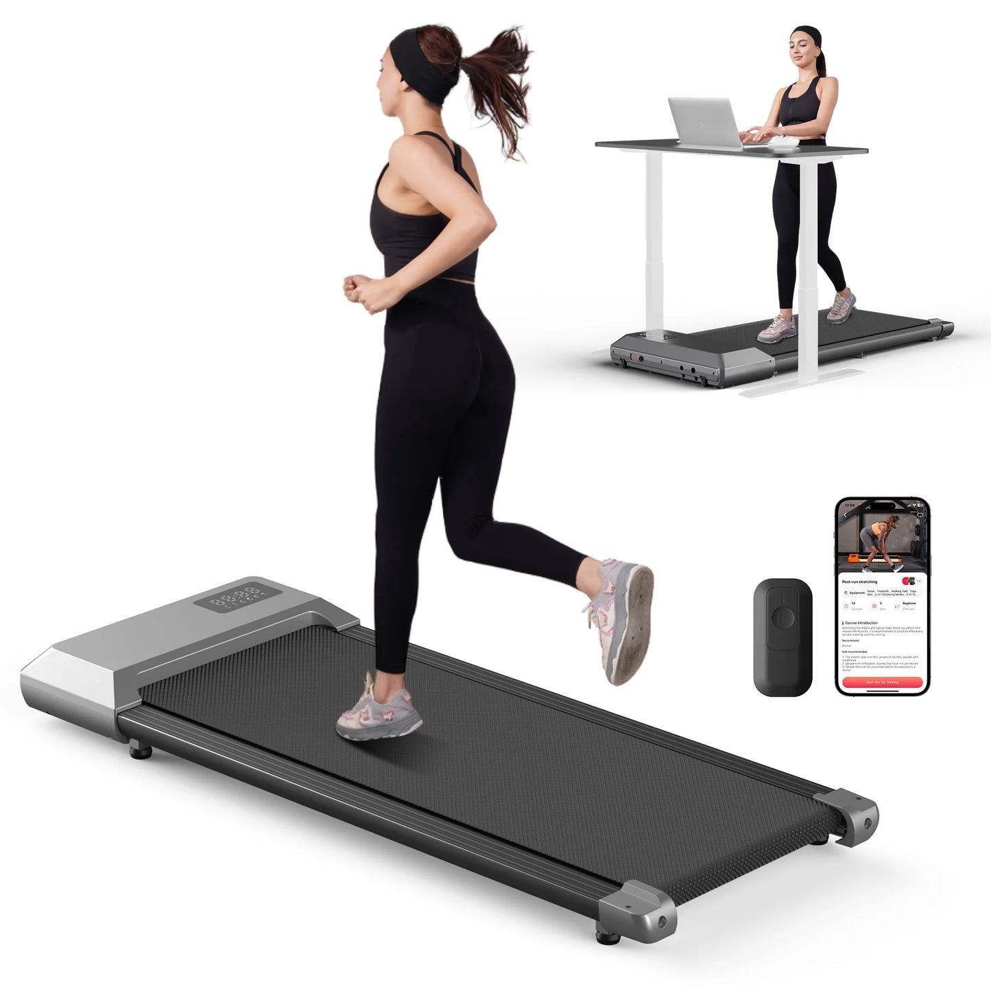 None Treadmill 2.5HP Home Use Walking Running Machine With LCD