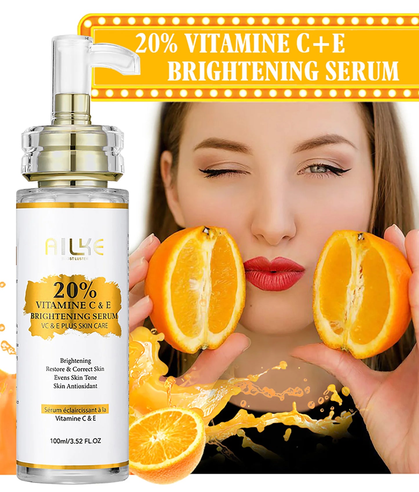 AILKE Vitamin C Skin Care Kit With Brightening Serum