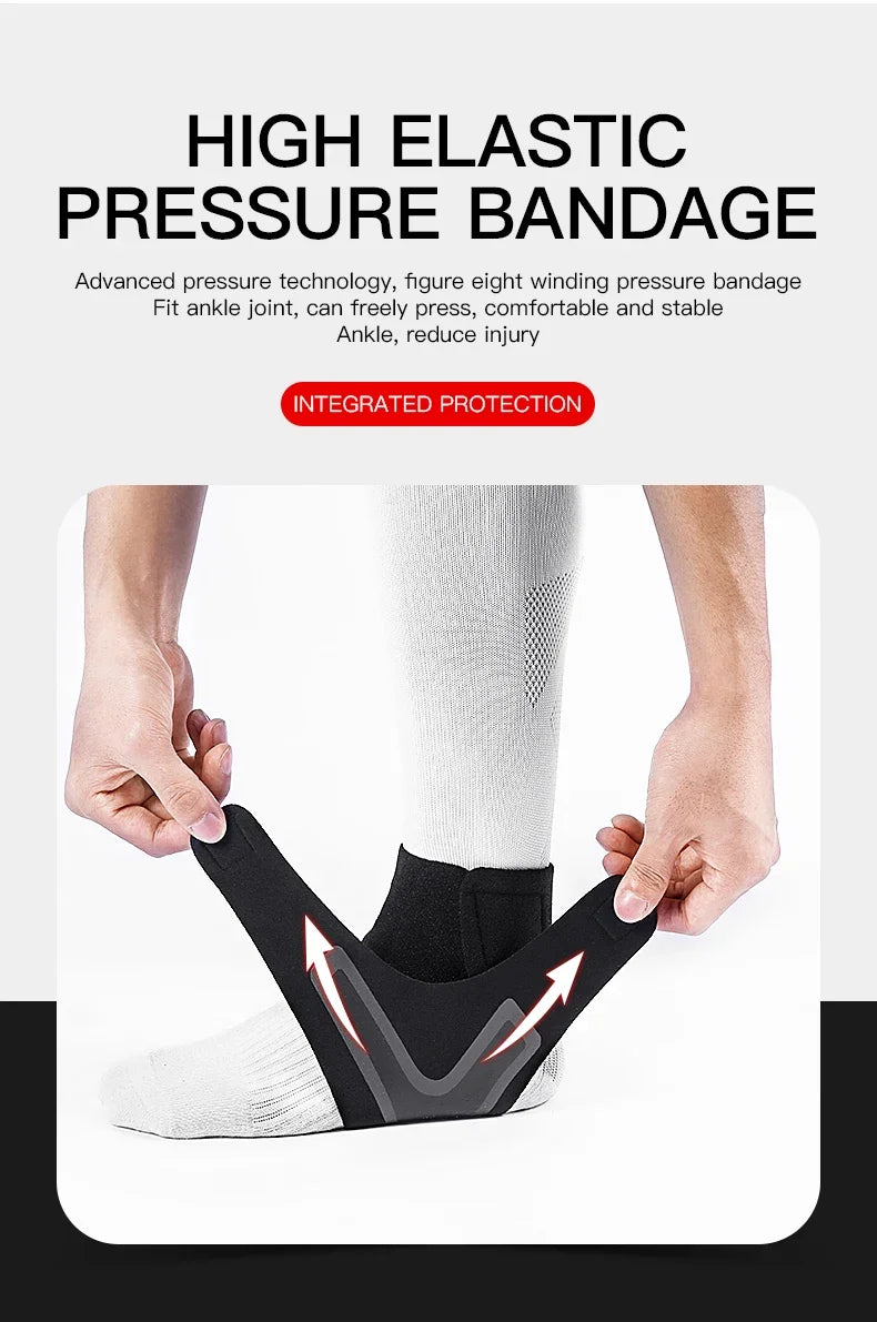Adjustable Ankle Sleeve With Support Pad For Breathable Sports Safety