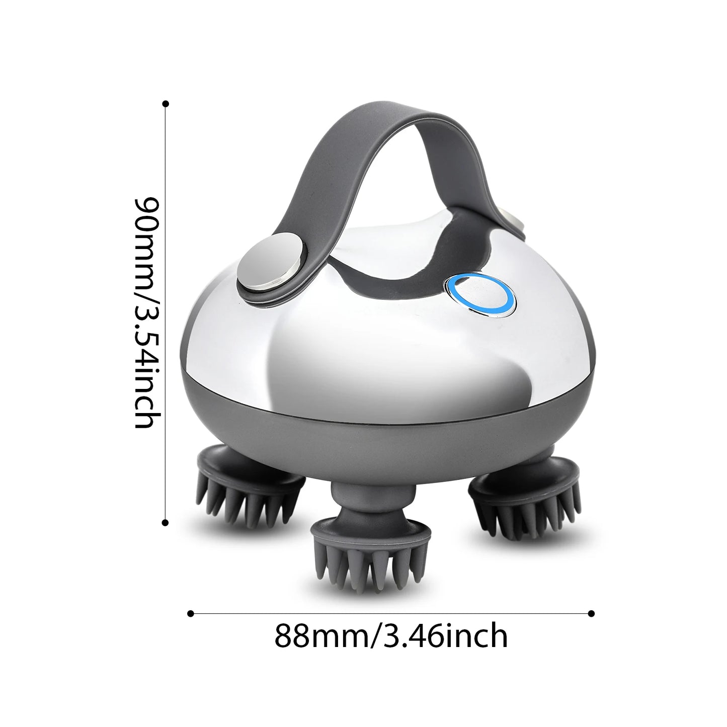 APWIKOGER Electric Scalp Massager With 8 Silicone Heads 3 Modes For Hair Growth