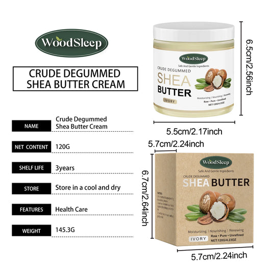 Woodsleep Shea Butter Moisturizing Cream for Face and Body