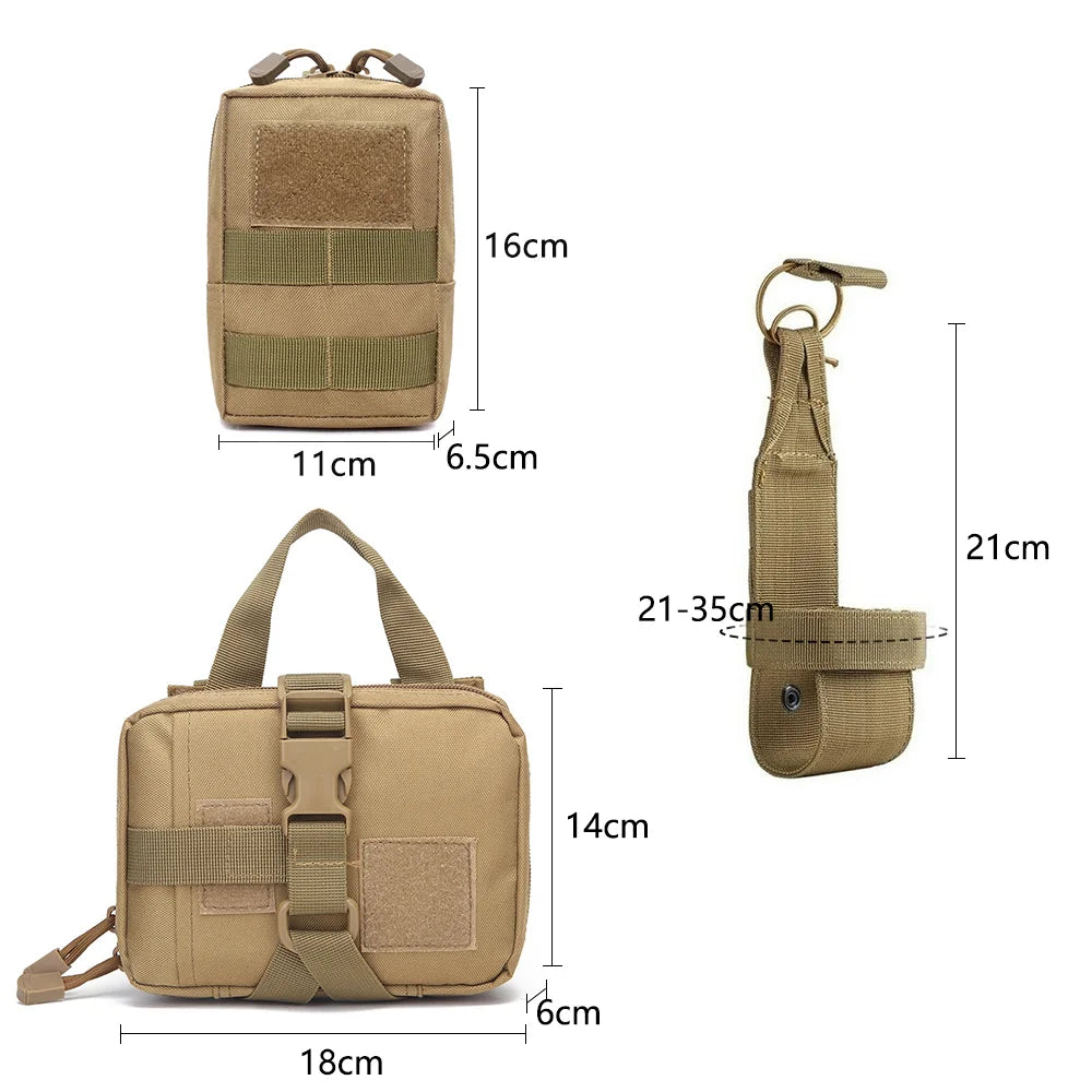 Tactical Padded Dog Harness With Molle Pouches And Quick Release