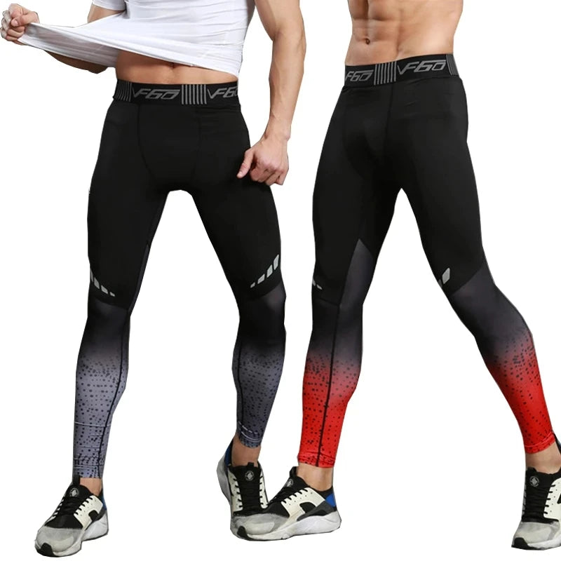 Mens Compression Pants Quick Dry Fit Sports Running Tights For Training