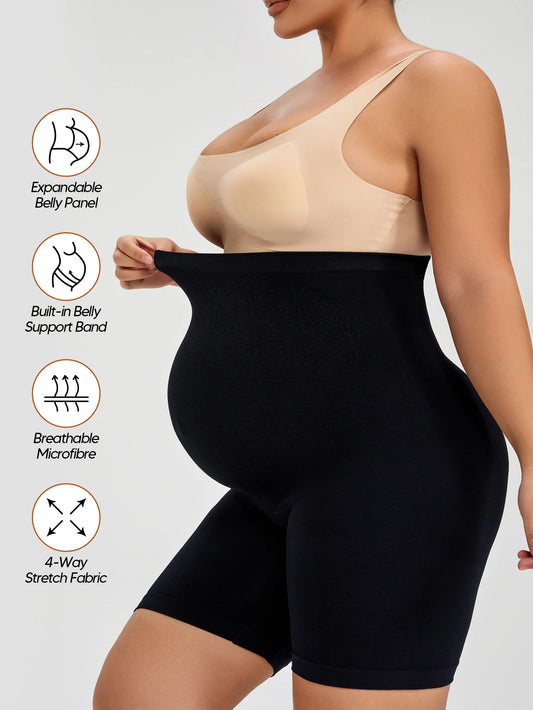 Maternity Yoga Shorts High Waisted Over The Belly For Workout