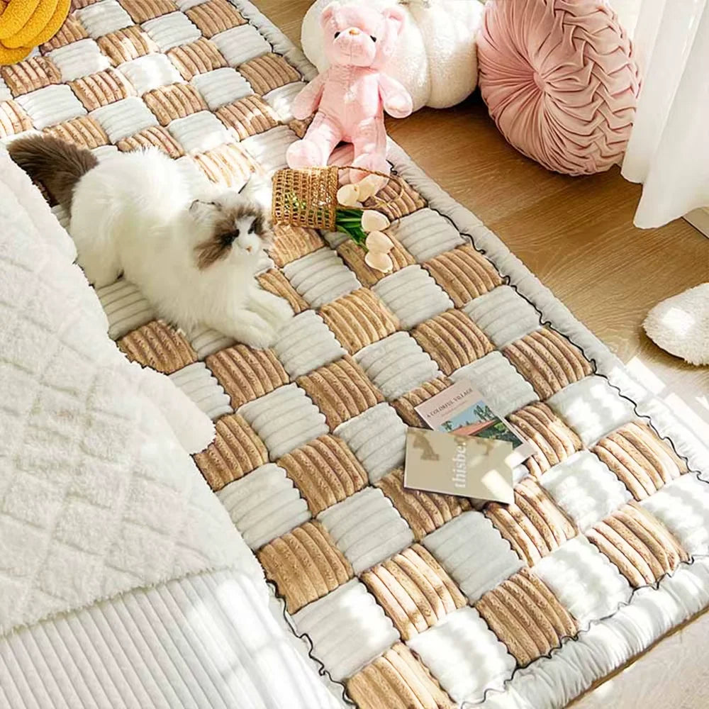 Waterproof Anti Slip Washable Coral Fleece Pet Dog Bed Cover