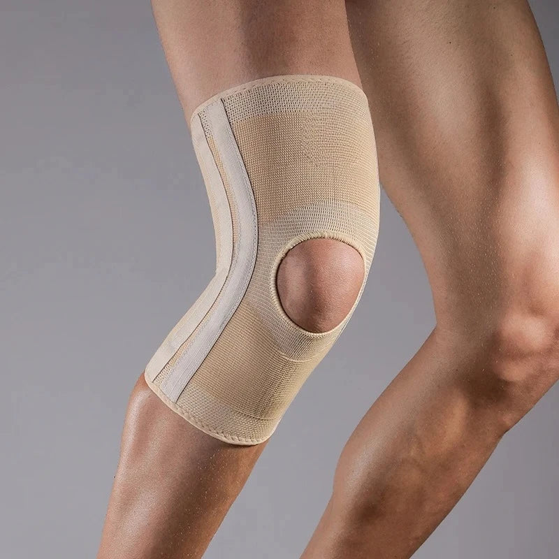 Knee Support Brace Open Patella With Spring Bars High Elasticity