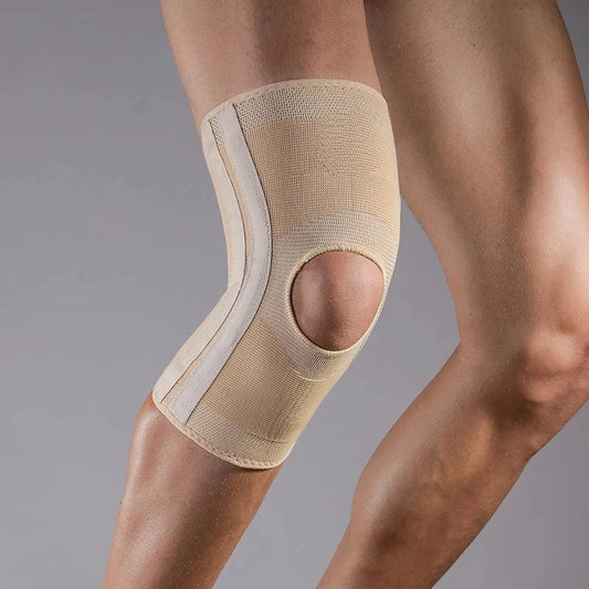 Knee Support Brace Open Patella With Spring Bars High Elasticity