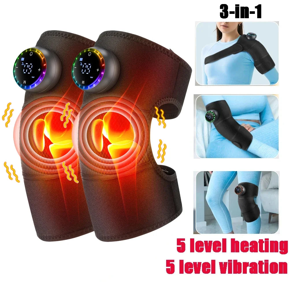 PASTSKY Electric Heating Knee Massage Instrument Cordless Hot Pad