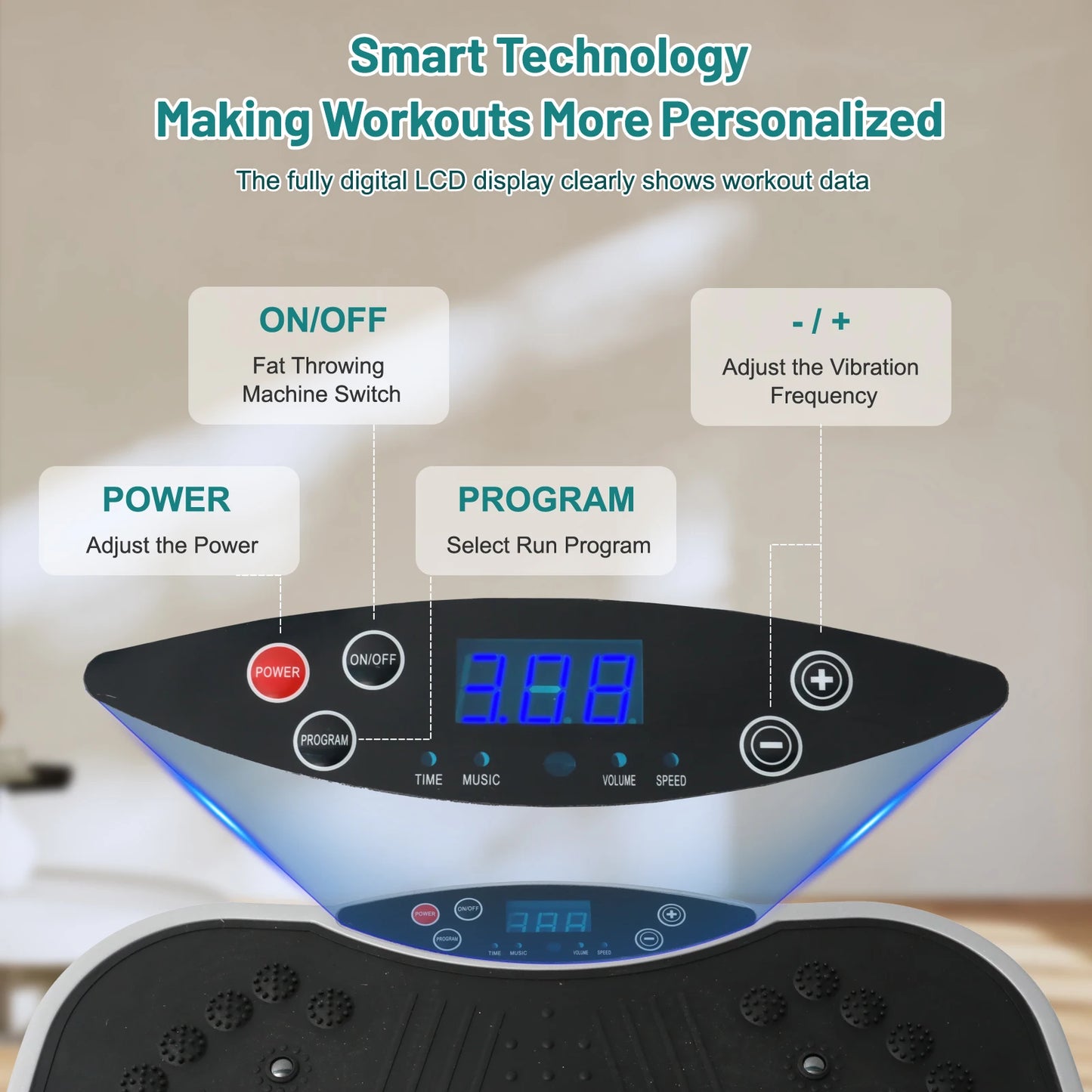 N Vibration Plate Exercise Machine For Home Fitness Whole Body Shaping Portable System