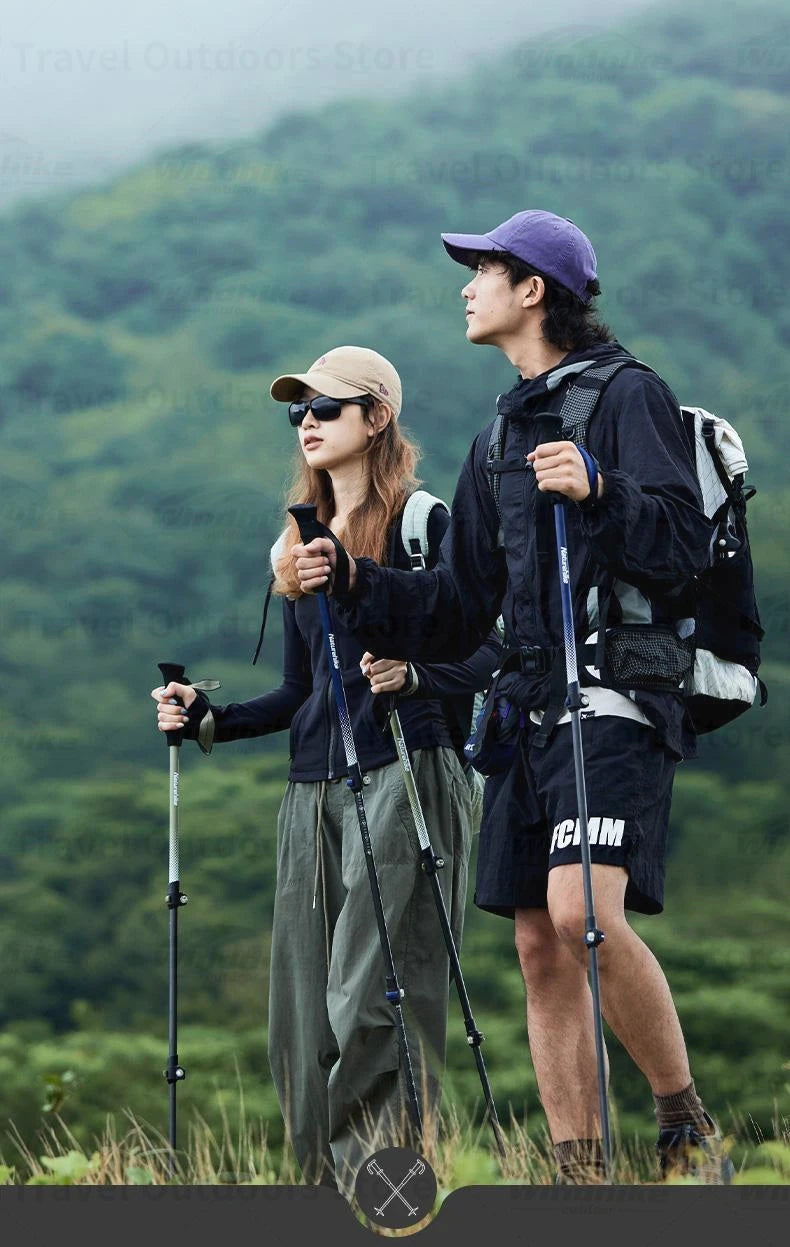 Naturehike Carbon Fiber Telescopic Trekking Pole Outdoor Hiking
