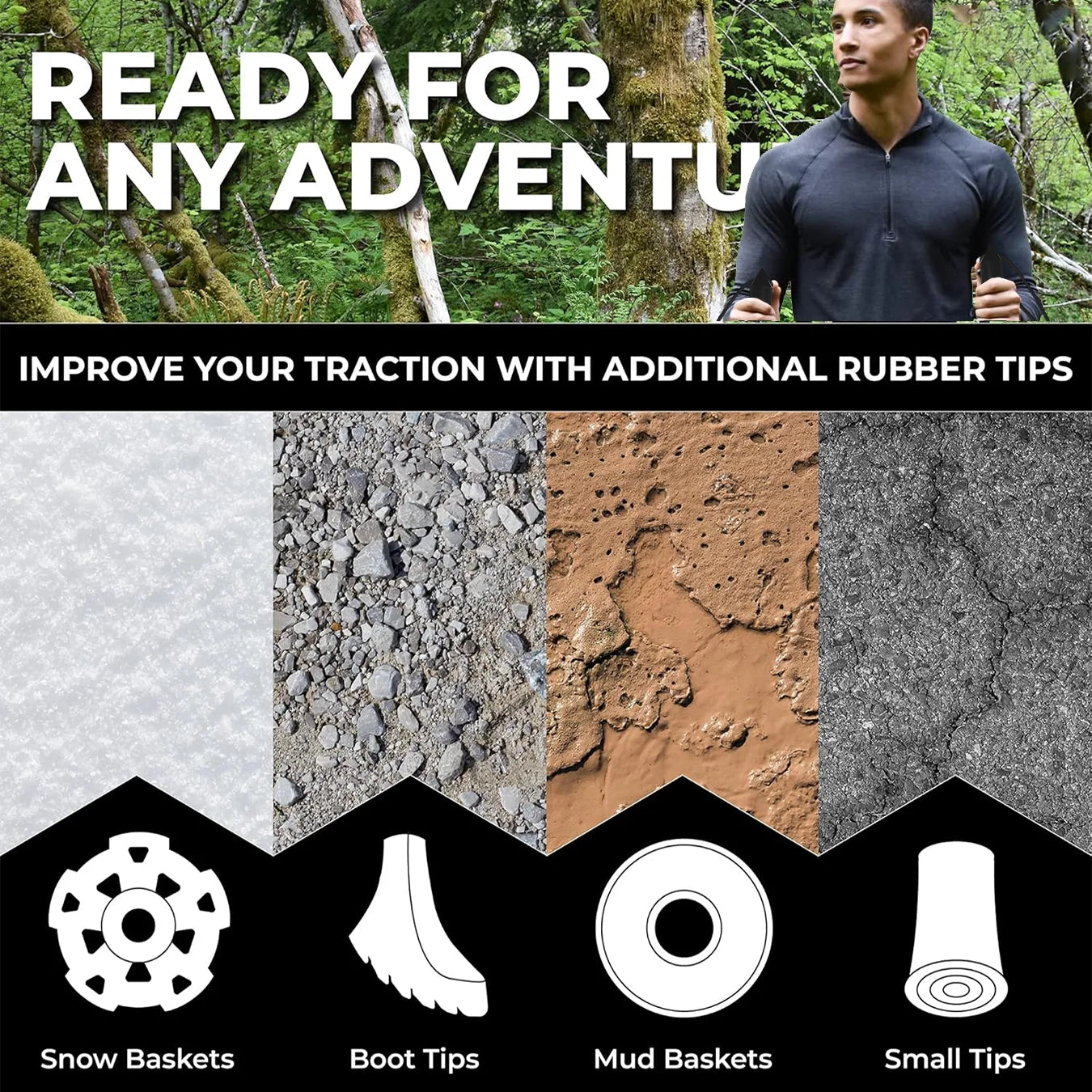 Guangdong Retractable Stainless Steel Walking Sticks Non Slip Wear Resistant