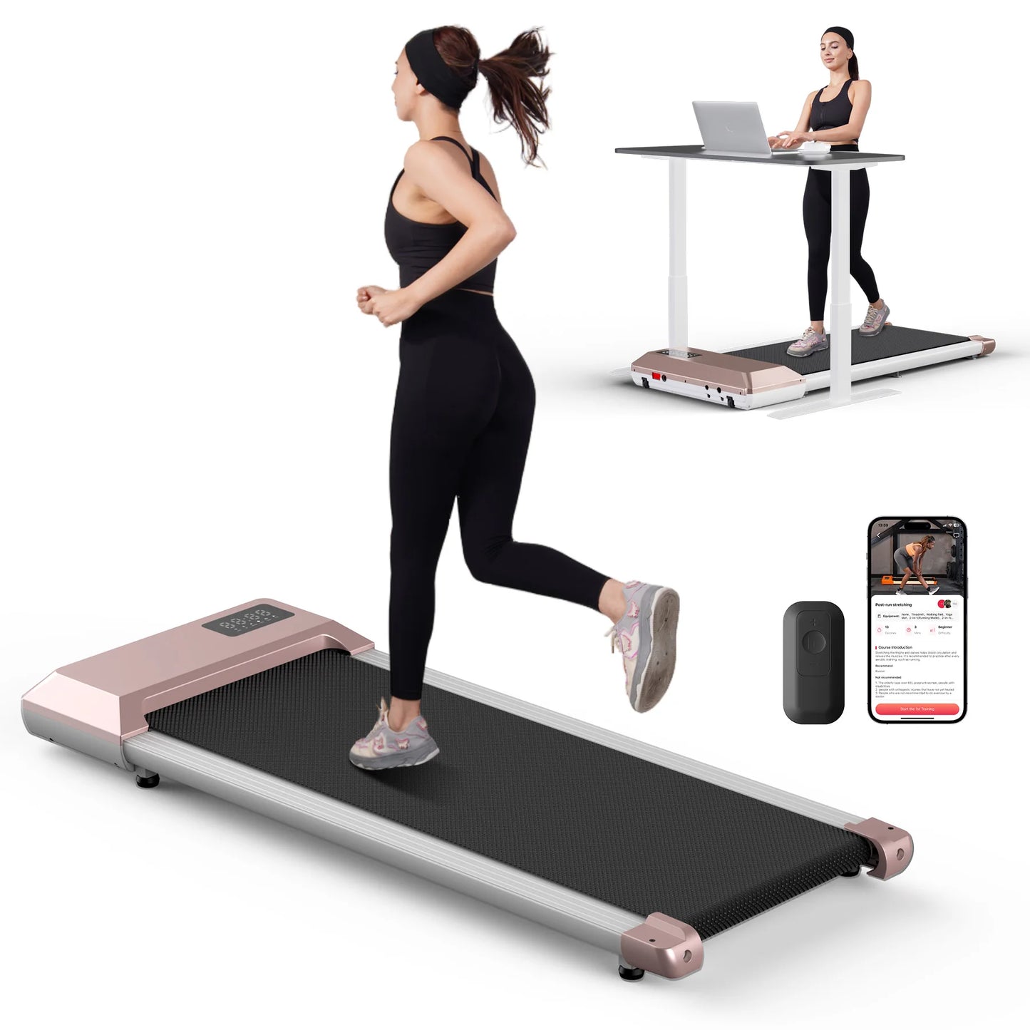 None Treadmill 2.5HP Home Use Walking Running Machine With LCD