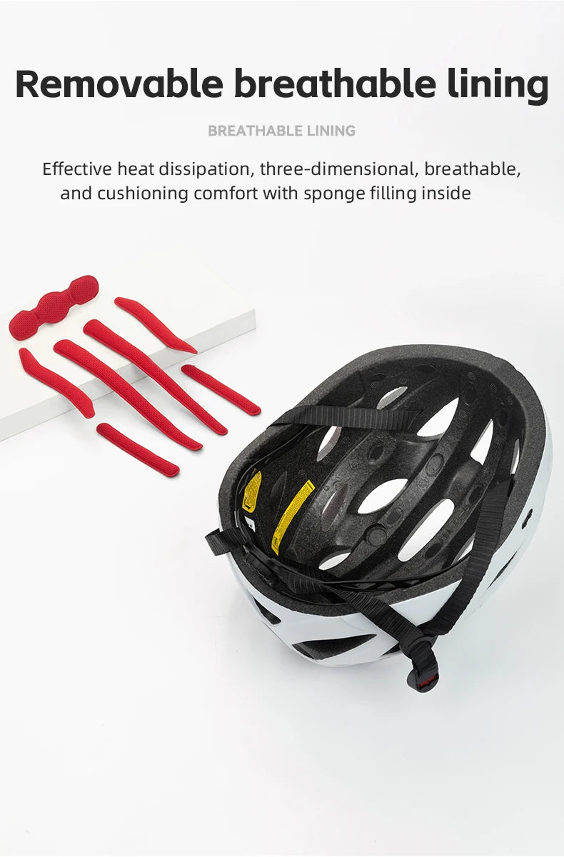 ROCKBROS Cycling Helmet Integrated With Goggles For MTB Road