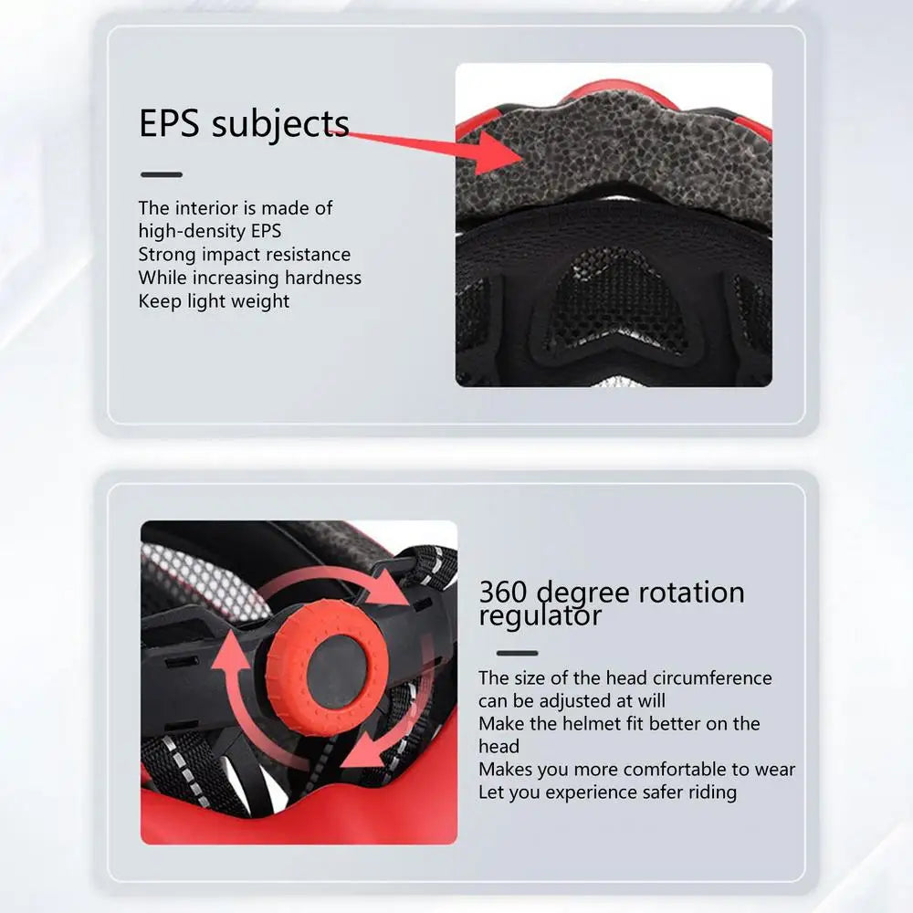 Lightweight Bicycle Helmet For Men And Women Breathable EPS Safety Headgear For Road Cycling