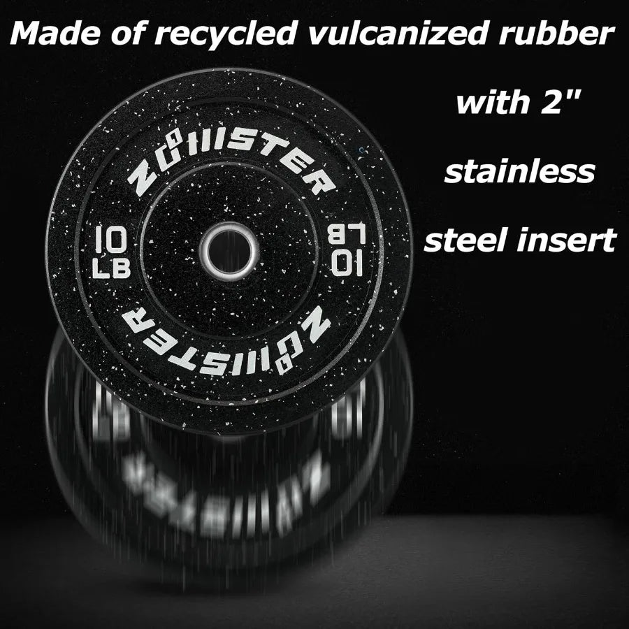 XMSJ High Bounce Bumper Plate With Steel Insert For Lifting