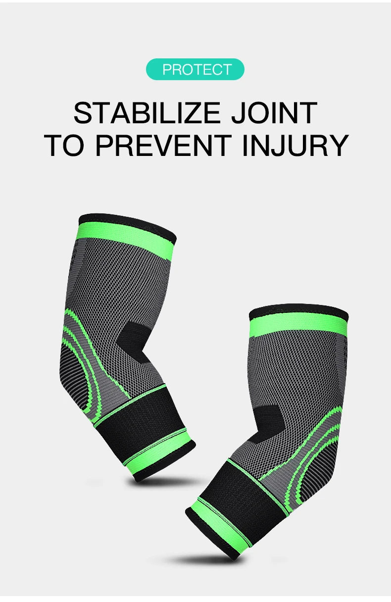 Elbow Support Elastic Arm Sleeve For Gym Fitness Nylon Protective Pad Sweat Absorption Basketball
