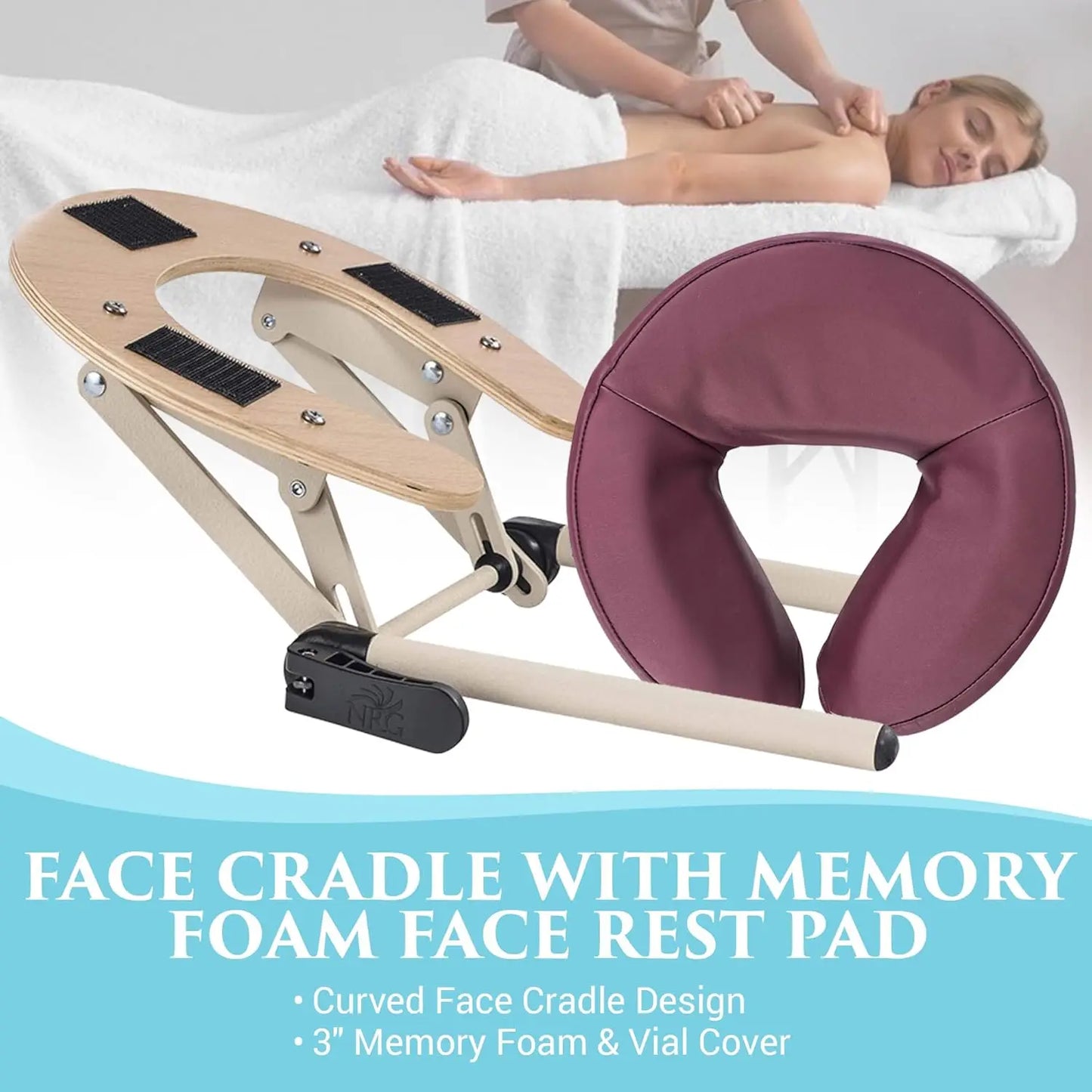 Portable Massage Table Package With Face Cradle And Carrying Case