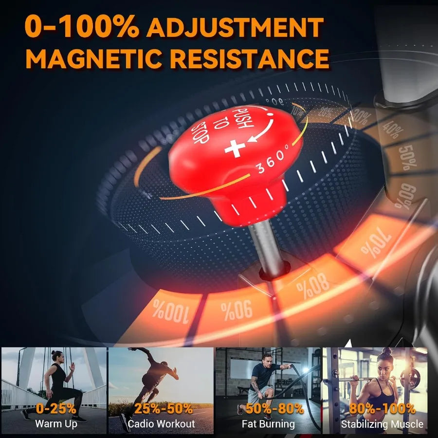 Exercise Bike Stationary For Home Use With Silent Belt Drive