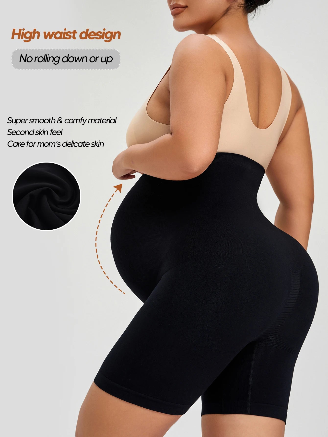 Maternity Yoga Shorts High Waisted Over The Belly For Workout