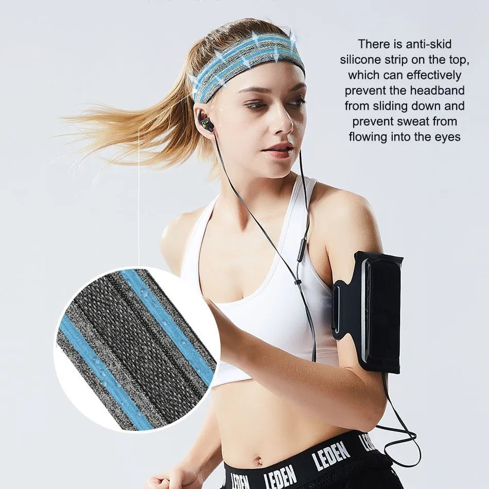 WOSWEIR Breathable Sweatband Headband Anti Slip For Workout And Yoga