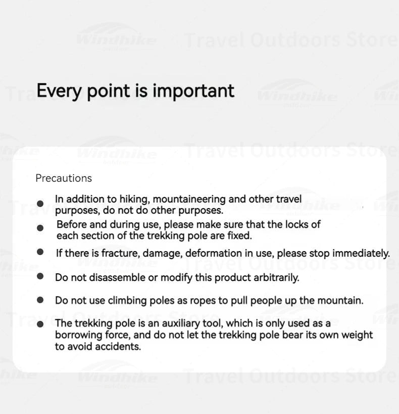 Naturehike Carbon Fiber Telescopic Trekking Pole Outdoor Hiking