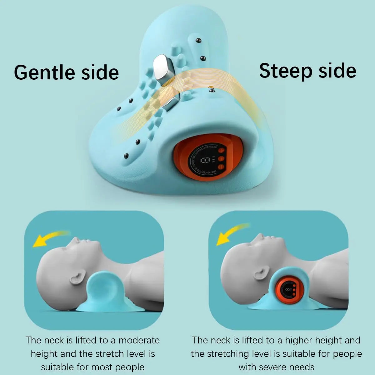 Neck Massager With Finger Pressure And Electric Shoulder Massage