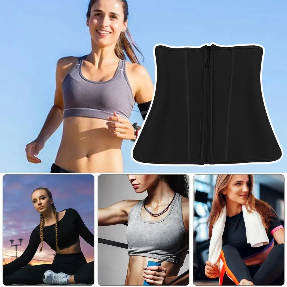 Waist Trainer Corset Girdle With Zipper And Hook Closure For Women