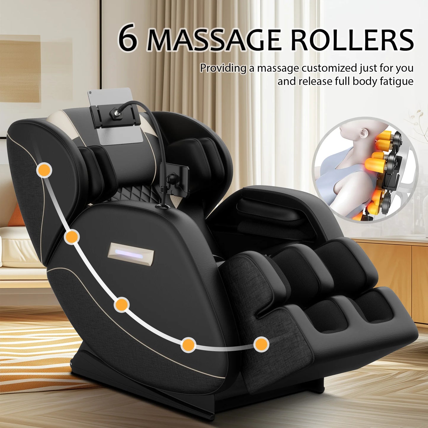 Bilitok Zero Gravity Massage Chair With Heating And Touch Screen