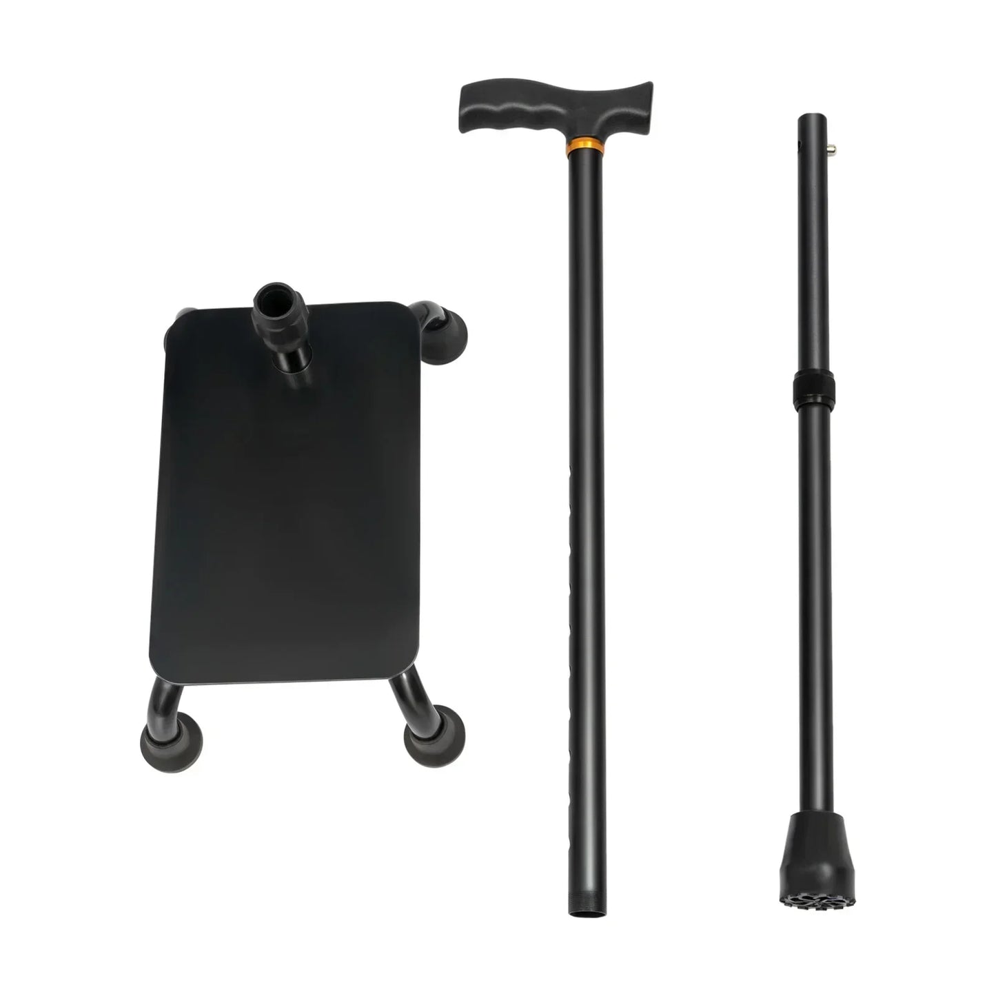 Stair Climbing Assist Cane With Adjustable Height UltraDurable Lightweight Aluminum