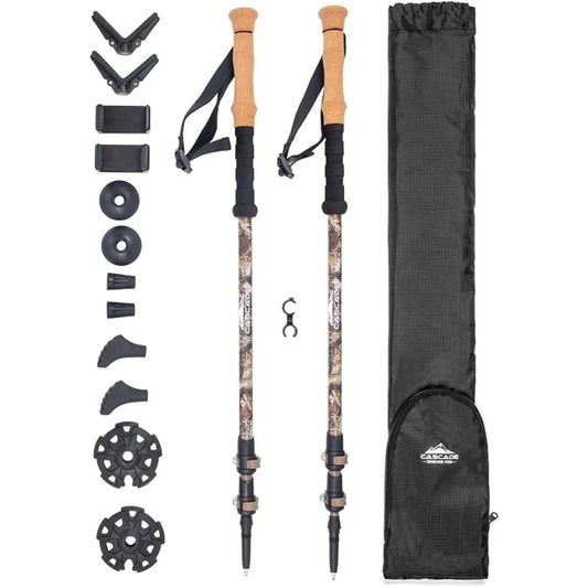 Carbon Fiber Trekking Poles With Adjustable Quick Locks