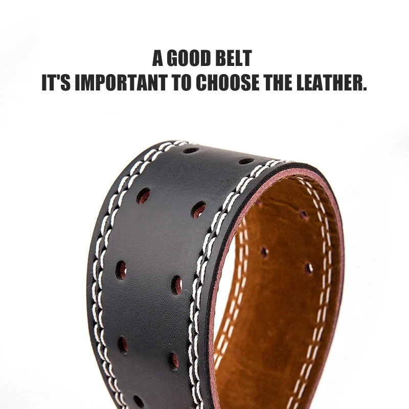 High-Con Concerned PU Leather Waist Support Weightlifting Belt