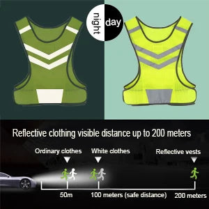 Hainan High Visibility Reflective Safety Vest for Outdoor Sports