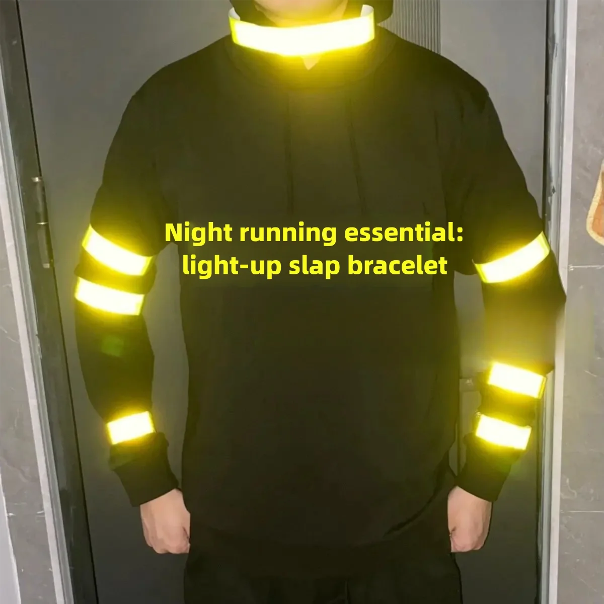 Flyer Reflective Wristbands Slap Bands And Leg Straps For Night Running Cycling Safety