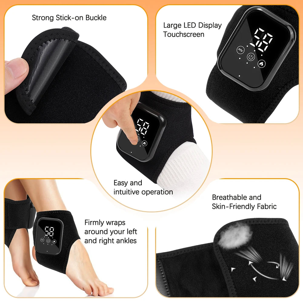 DeMoce Electric Foot Heat Massager With Hot Compress And Vibration