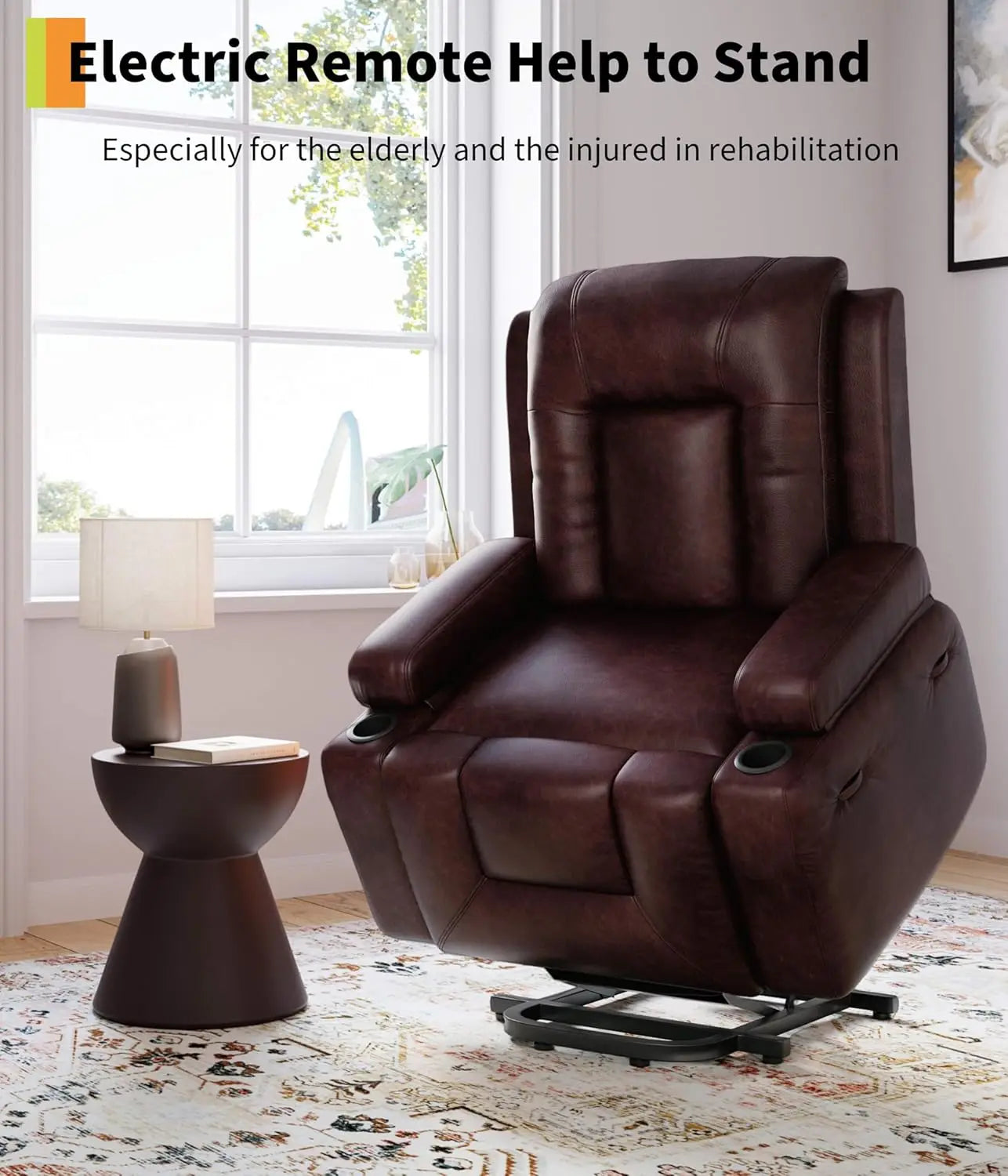 Electronic Power Lift Recliner Chair With Heat And Massage