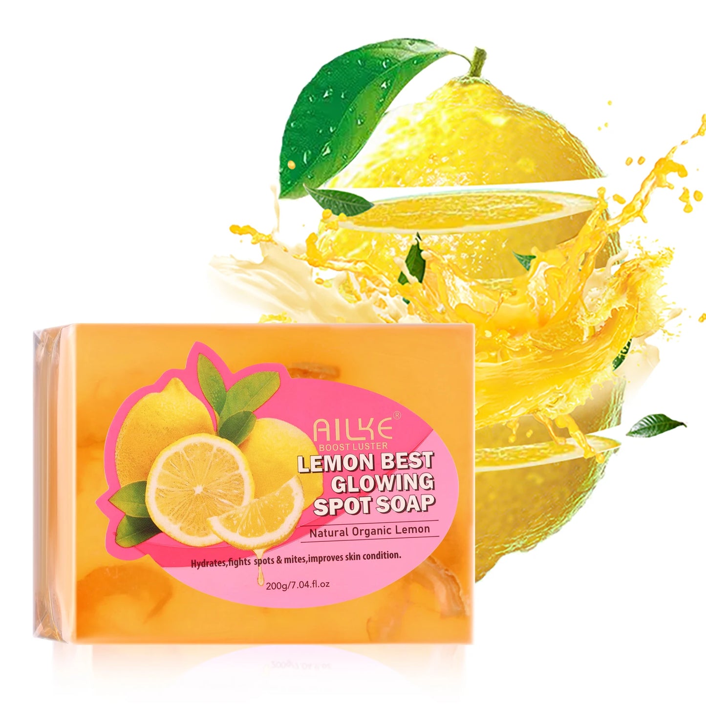 AILKE Dark Spots Acne Remover Soap Bar Lemon Extract