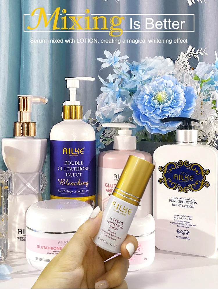 AILKE Vitamin C Brightening Cream Hydrating Face and Body Lotion