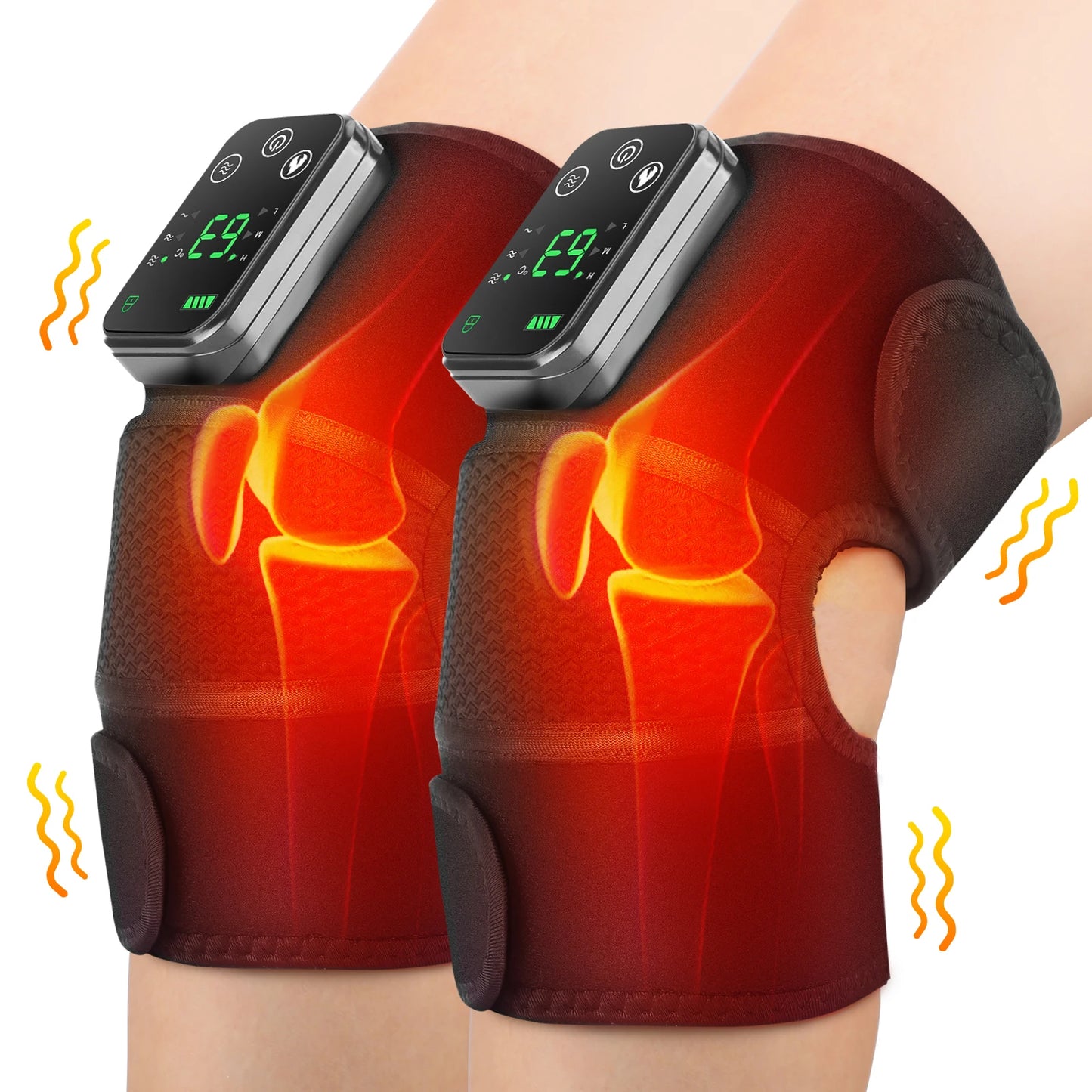 PASTSKY Electric Heating Knee Massage Instrument Cordless Hot Pad