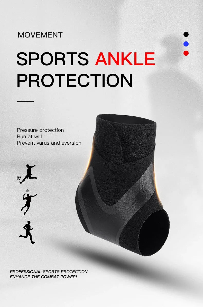 Adjustable Ankle Sleeve With Support Pad For Breathable Sports Safety