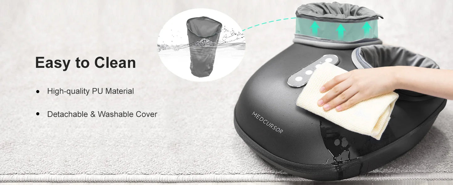 Medcursor Shiatsu Foot Massager Machine With Heat Roller For Pain Relief