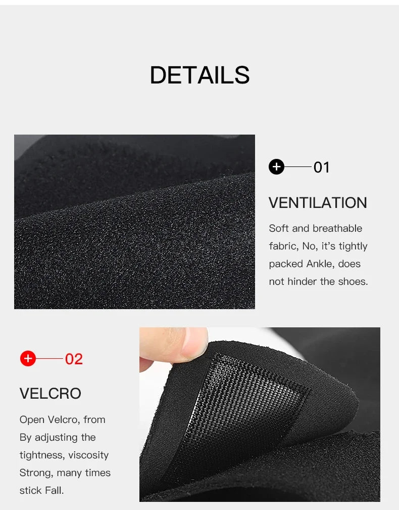 Adjustable Ankle Sleeve With Support Pad For Breathable Sports Safety
