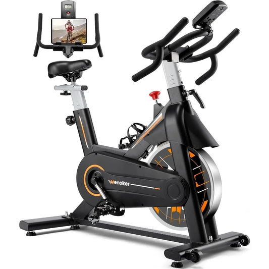 Exercise Bike Stationary For Home Use With Silent Belt Drive