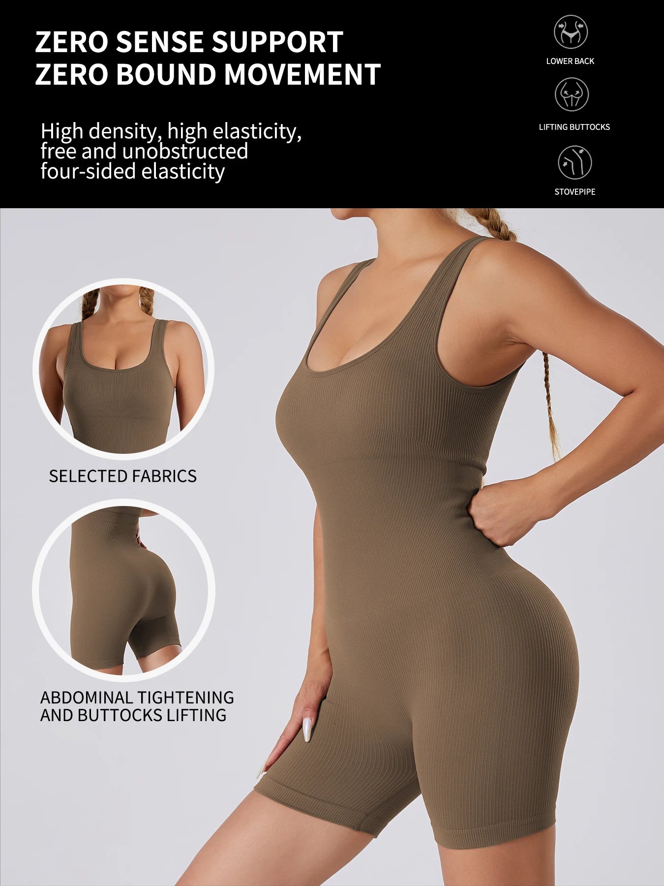 Women's Sleeveless Yoga Jumpsuit Quick Dry Breathable Sportswear