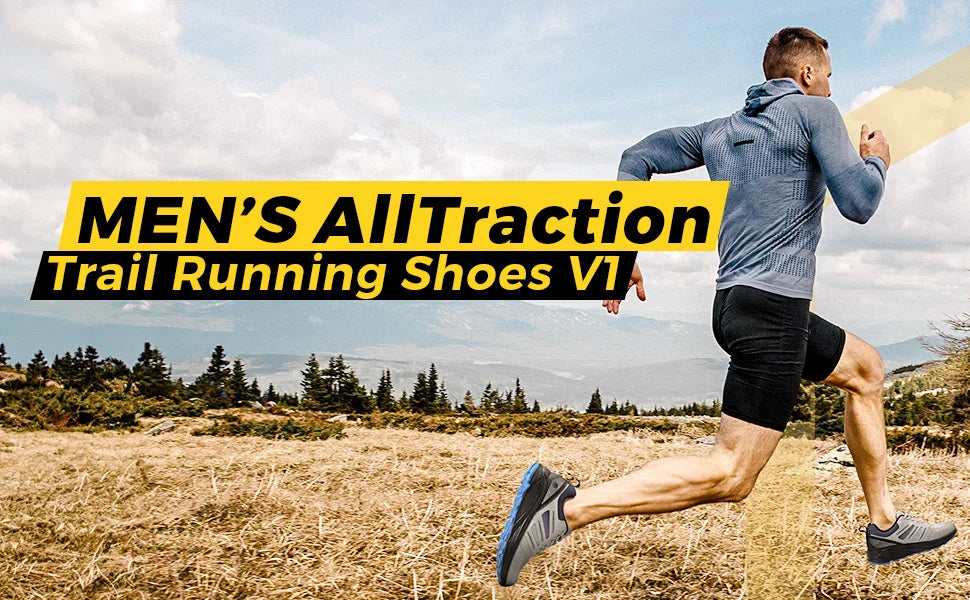 Fittington Mens Wide Toe Box Running Shoes For Heel Pain