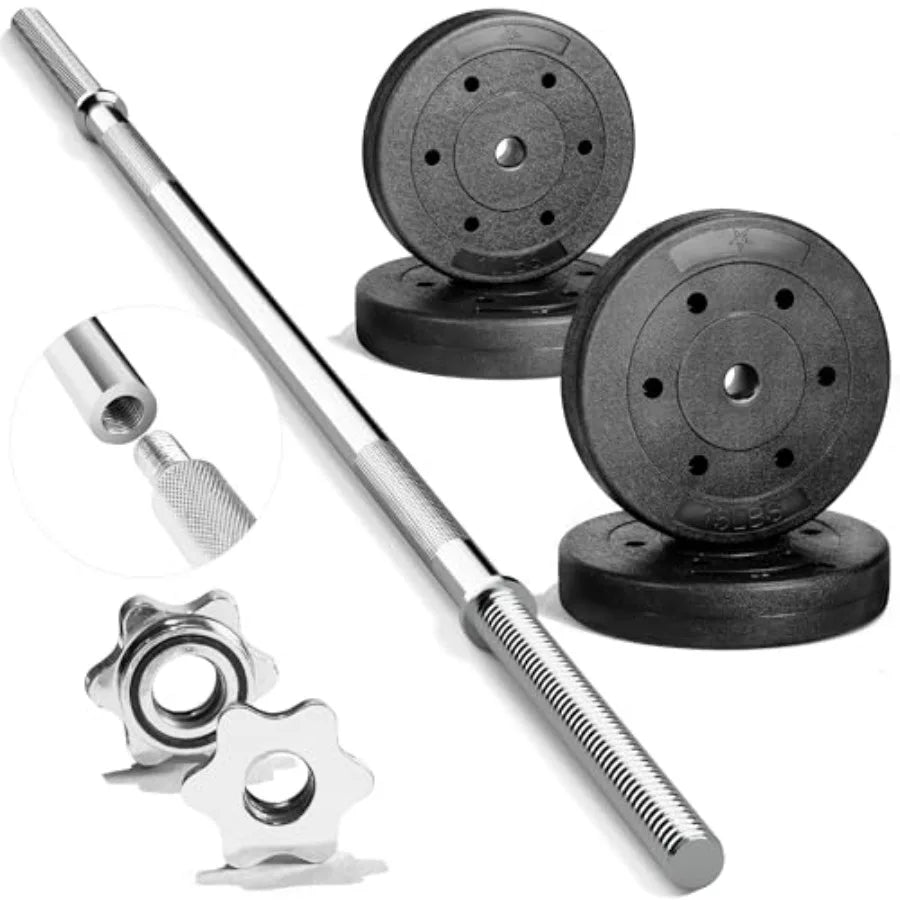 SHXI EZ Curl Straight Barbell 200 480 Lb Capacity Premium