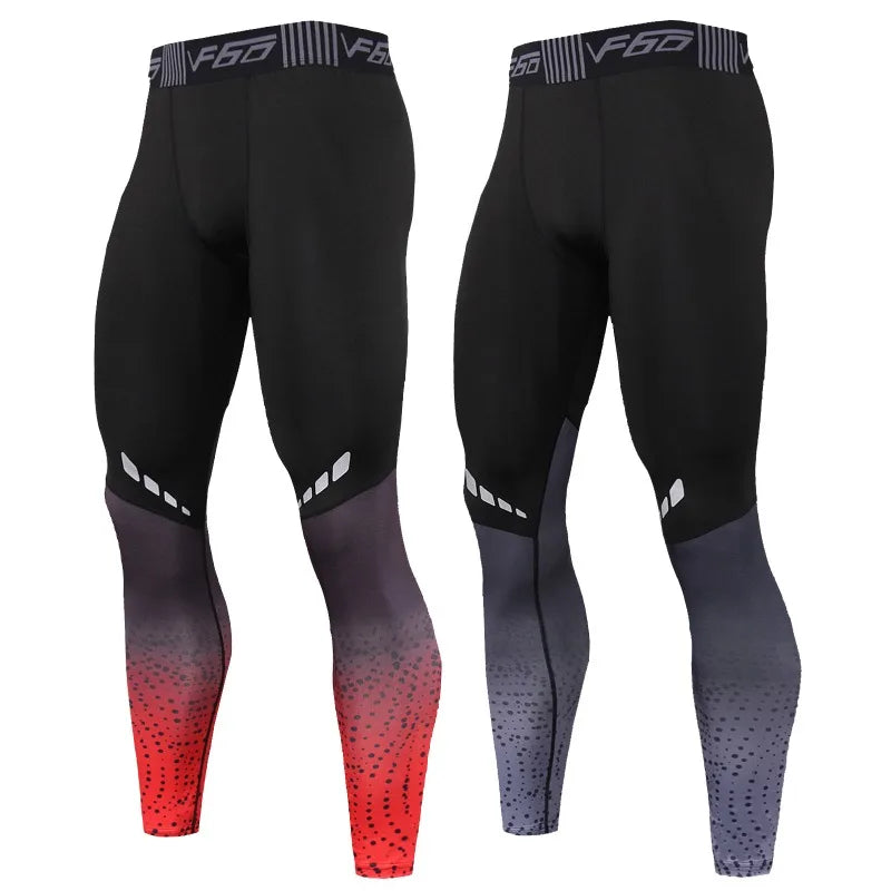 Mens Compression Pants Quick Dry Fit Sports Running Tights For Training