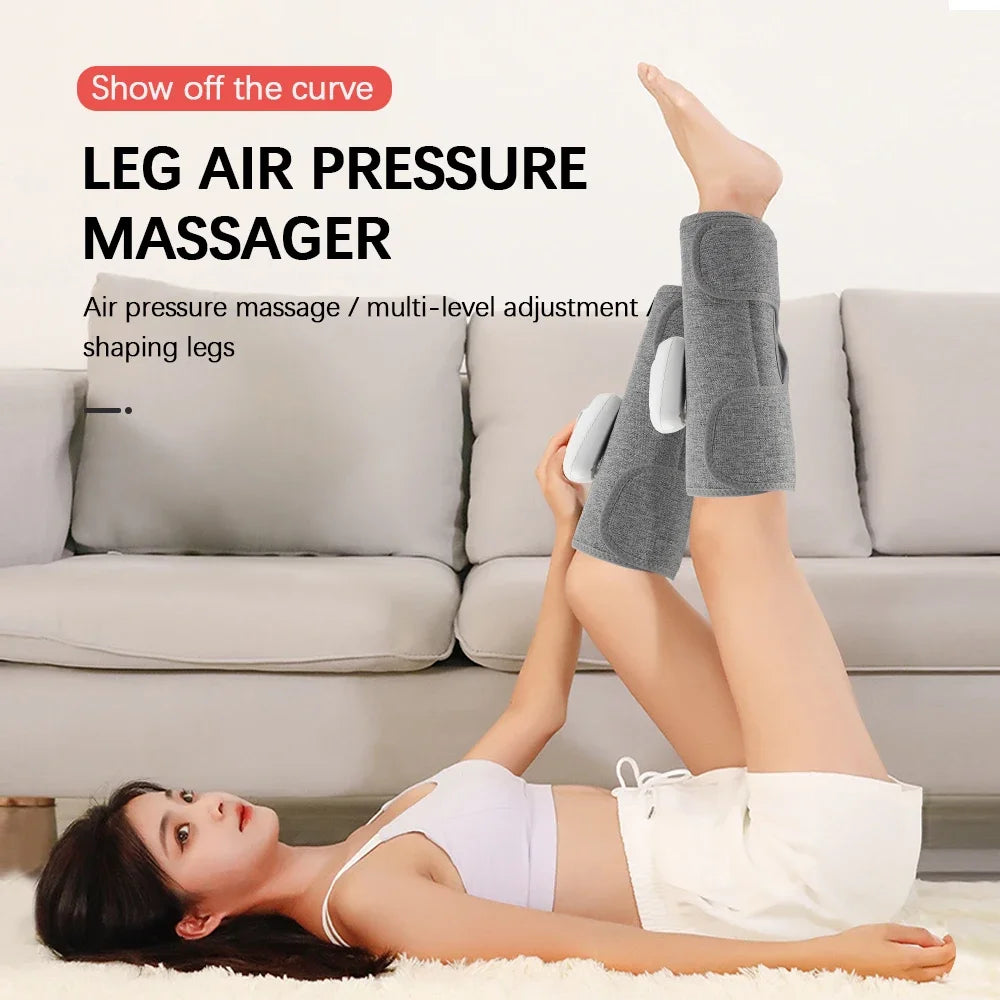 Wireless Air Pressure Calf Massager Electric 4/3 Mode Airbag Compresstion Leg Massage Foot Calf Muscle Relax Relieve Fatigue